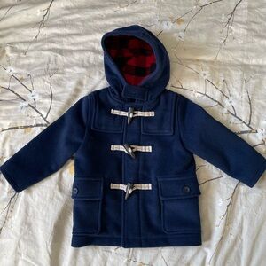 BabyGap Navy Blue Wool Toggle Pea Coat 2T